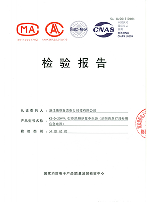 EPS-20KVA檢驗(yàn)報告封面